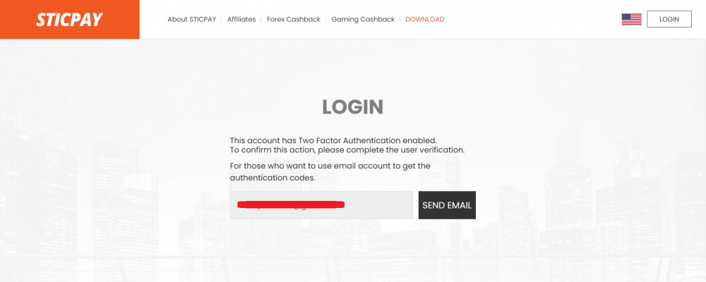 STICPAY two-factor authentication